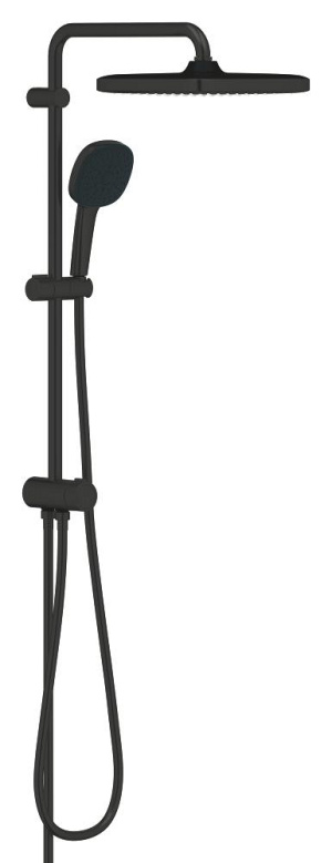 Душевая система GROHE Tempesta System 250 Cube Flex с переключателем потоков, черный (269772431)