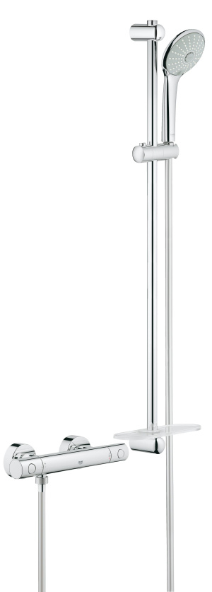 Термостат для душа GROHE Grohtherm 1000 Cosmopolitan M с душевым гарнитуром, хром (34321002)