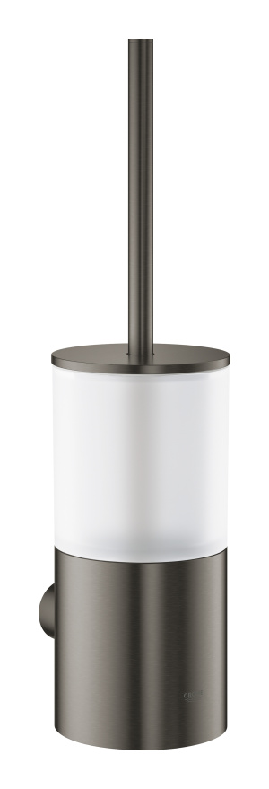 Tуалетный ёршик GROHE Atrio с держателем, темный графит матовый (40314AL3)