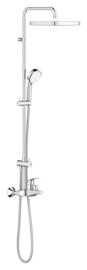 Душевая система GROHE Tempesta Cosmopolitan 250 CUBE со смесителем для ванны, хром (26693000)