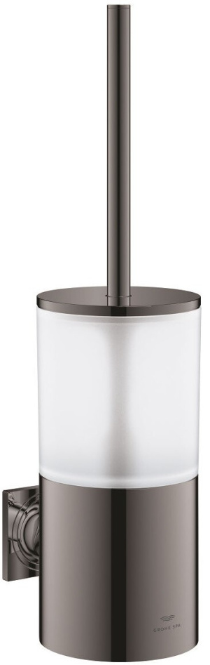 Туалетный ёршик GROHE Allure с держателем, темный графит глянец (40340A01)