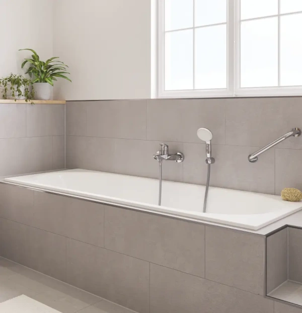 Grohe Eurosmart 2021 Смеситель для ванны, наружный, рычаг в форме петли — купить в Алматы