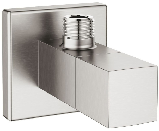 Угловой вентиль GROHE Universal Cube, 1/2"x3/8", СуперСталь (22012DC0)