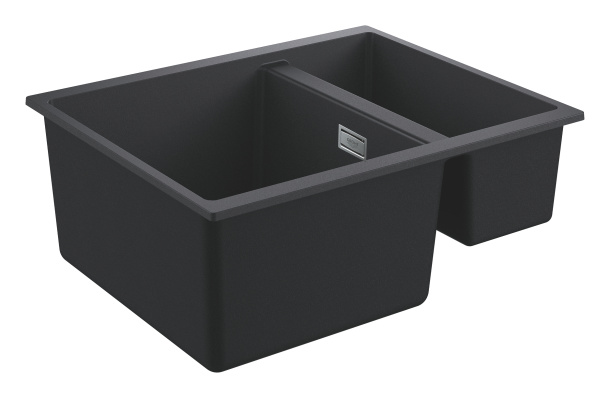 Мойка GROHE K500 с 1,5 чашей, 555 x 460 мм, черный гранит (31648AP0)