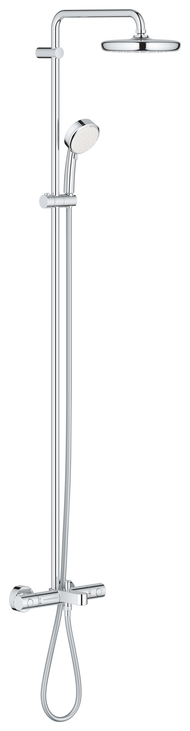 Душевая система GROHE Tempesta Cosmopolitan System 210 с термостатом для ванны, хром (26223001)