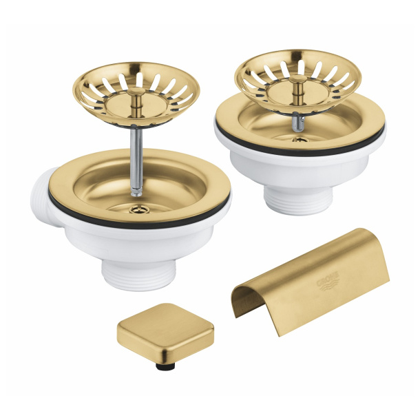 Сливной гарнитур кухонной мойки GROHE с 2 чашами (40999_cfg)