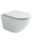 Подвесной унитаз Ceramicanova Вихрь безободковый, смыв Торнадо, белый (CN11007T)