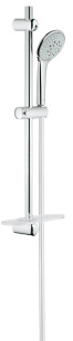 Душевой гарнитур GROHE Euphoria 110 Champagne с мыльницей, 3 режима струи, душевая штанга 600 мм, 17 л/мин, хром (27232001)