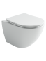 Подвесной унитаз Ceramicanova Метрополь безободковый, смыв Торнадо, белый (CN4002T)