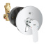 Смеситель для ванны GROHE BauEdge в комплекте с монтажной часть, хром (29079000)