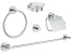 Набор аксессуаров 5 в 1, GROHE Essentials, хром, (40344001)