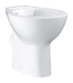 Унитаз напольный безободковый GROHE Bau Ceramic горизонтальный выпуск (без сиденья), альпин-белый (39430000)