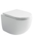 Подвесной унитаз Ceramicanova Пик (Up) безободковый, смв Торнадо, белый (CN4007)