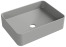 Раковина накладная Aqueduto ESPIRAL, прямоугольная 370*500, серый матовый (ESP0430)