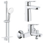 Готовый комплект для ванной комнаты GROHE BauEdge, хром (NB0085)