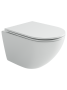 Подвесной унитаз Ceramicanova Вихрь безободковый, смыв Торнадо, белый (CN11007T)
