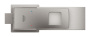 Смеситель для раковины GROHE Eurocube с донным клапаном, суперсталь (23127DC0)