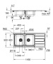 Мойка GROHE K500 с корзинчатым вентилем, нержавеющая сталь (31588SD1)