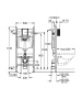 Система инсталляции для унитаза GROHE Rapid SL (1,13 м) с подключениями (38840000)