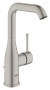 Смеситель для раковины GROHE Essence с донным клапаном, L-size, суперсталь (24174DC1)