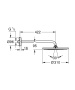 Верхний душ GROHE Rainshower 310, 12,5 л/мин, 1 режим, 422 мм, хром (26257000)