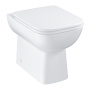 Унитаз напольный приставной безободковый GROHE Bau Edge, альпин-белый (39810000)