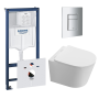 Комплект инсталляции GROHE Rapid SL 38775001 с унитазом Aquatek ТАУРУС AQ1580T-00 и сиденьем с микролифтом (NW0353)