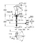 Смеситель для раковины GROHE Lineare с донным клапаном, L-Size, суперсталь (23296DC1)