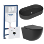 Комплект инсталляции GROHE Rapid SL 38775001 с унитазом Aqueduto OVO OVOT2140 и раковиной Aqueduto ESPIRAL ESP0240 (NW0616)