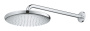 Верхний душ GROHE Tempesta 250, 9,5 л/мин, 1 режим, 380 мм, хром/белый (26668000)