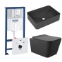 Комплект инсталляции GROHE Rapid SL 38775001 с унитазом Aqueduto MACIO MACT2140 и раковиной Aqueduto ESPIRAL ESP0440 (NW0639)