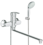 Смеситель для ванны GROHE Multiform с душевым гарнитуром, хром (32708000)