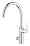 Смеситель для кухонной мойки GROHE Blue Pure BauCurve с функцией фильтрации, без фильтра в комплекте, хром (31723000)