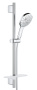 Душевой гарнитур GROHE RainShower SmartActive 130 с мыльницей, 3 режима струи, душевая штанга 600 мм, 12 л/мин, хром (26546000)