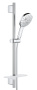 Душевой гарнитур GROHE RainShower SmartActive 130 с мыльницей, душевая штанга 600 мм, хром (26575000)