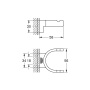 Крючок GROHE Selection двойной, хром (41049000)