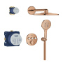 Душевая система GROHE Grohtherm SmartControl с термостатом для душа, теплый закат глянец (34863DA0)