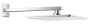 Верхний душ GROHE Rainshower Allure 230 с кронштейном, 9,5 л/мин, 1 режим, 286 мм, хром (26064000)