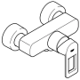 Смеситель для душа GROHE Quadra, хром (32637000)