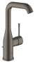 Смеситель для раковины GROHE Essence с донным клапаном, L-Size, темный графит матовый (24174AL1)
