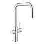 Смеситель для кухни GROHE Blue Home с системой фильтрации, охлаждения и газирования воды, Wi-Fi, хром (31543000)