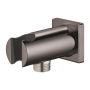 Подключение для душевого шланга GROHE Rainshower с держателем ручного душа, темный графит, глянец (26659A00)
