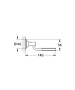 Держатель GROHE Essentials Authentic, хром (40652001)