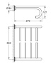 Полка для полотенец GROHE Essentials Authentic, хром (40660001)
