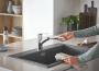Смеситель для кухни GROHE Start QuickFix с низким вытяжным изливом, хром (30531001)
