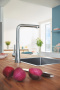 Мойка GROHE K700 60-S 55/45 1.0, нержавеющая сталь (31726SD0)