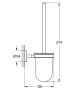 Туалетный ёршик GROHE BauCosmopolitan с держателем, хром (40463001)