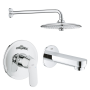 Готовый комплект для душа и ванны GROHE Eurosmart Cosmopolitan скрытого монтажа, хром (NSB0171)