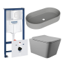 Комплект инсталляции GROHE Rapid SL 38772SH0 с унитазом Aqueduto MACIO MACT2130 и раковиной Aqueduto ESPIRAL ESP0230 (NW0624)