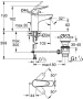 Смеситель для раковины GROHE Euroeco, хром (23262001)